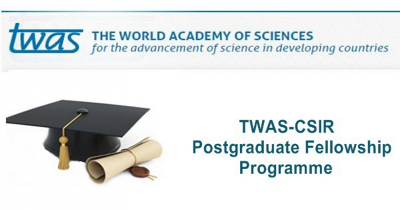 TWAS-CSIR Postdoctoral Fellowship for Young Scientists from Developing Countries
